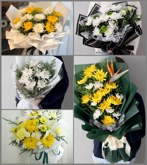 广西桂林叠彩区叠彩街道芦笛社区白事花束代送